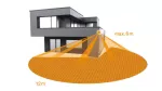 Naświetlacz XLED PRO ONE SENSOR Max S LED biały, detektor ruchu 240°, projektor aluminiowy, 6116 lm