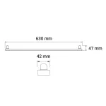 ORO ARK T8 LED 1X60 Oprawa pod T8