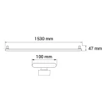 ORO ARK T8 LED 2X150 Oprawa pod T8