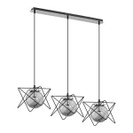 Corrado 3P E14, lampa wisząca, max. 3x40W, chrom