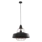 Rocco 1P E27, lampa wisząca, max. 60W, czarna, miedziana