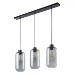 Lazio 3P E27, lampa wisząca, max. 15W, czarna