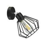 Waya 1P E27, kinkiet, max. 60W, czarny