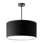 Rollo 1P E27, lampa wisząca, max. 60W, czarna, krótka