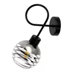 MILANO kinkiet 1P E27, max.60W, czarny