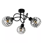 MILANO 3P E27, lampa wisząca, max. 3x60W, czarna