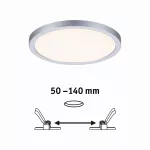 PAULMANN Plafoniera VariFit AREO LED 13W 1200lm 3000K okrągła 175mm IP44 230V matowy chrom / tworzywo sztuczne