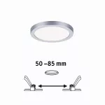 PAULMANN Plafoniera VariFit AREO LED 6.5W 500lm 4000K okrągla 118mm IP44 230V chrom matowy / tworzywo sztuczne