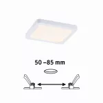 PAULMANN Plafoniera VariFit AREO LED 6.5W 500lm 3000K 118x118mm IP44 230V biały matowy / tworzywo sztuczne