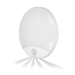 VIRAZON LED 15W, plafon z czujnikiem ruchu, 1050lm, IP44, 4000K, poliwęglan mleczny, biały
