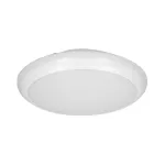 LAPIS LED 12W, plafon oświetleniowy z mikrofalowym czujnikiem ruchu, 800lm, IP65, 4000K, IK10, poliwęglan mleczny, biały