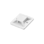 Uchwyt opaski kablowej, samoprzylepny, 20x20 mm, biały, 10 sztuk