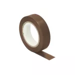 Taśma izolacyjna brązowa, uniepalniona, szerokość 15mm, grubość 0,13mm, długość 10m