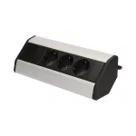 Gniazdo meblowe z przewodem 1,8m, 3x2P+Z (Schuko)