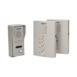 ELUVIO INTERCOM, zestaw domofonowy jednorodzinny, 5-żyłowy, z interkomem, bezsłuchawkowy, szary