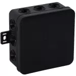 Puszka n/t CLICK IP54 12 przepustów kablowych 85x85x41mm czarny 50 szt.
