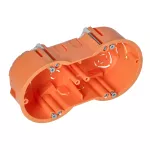 Puszka podtynkowa 60 mm płytka dwukrotna do G/K, 70 sztuk