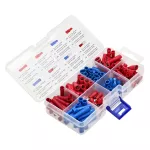 Zestaw końcówek kablowych HOBBY, konektory 125szt Konektory izolowany: 20x1mm2; 15x 2,5mm2; Wsuwka izolowana 20x1mm2; 15x2,5 mm2; Gniazdo banan izolowane 1,5mm2: 15 szt.; Wsuwka banan izolowana: 15 szt.; Mufa zacisk 15x1mm2; 10x2,5mm2