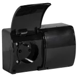 Gniazdo podwójne 2x2P+Z AQUATIC IP44 czarny, 10 szt.