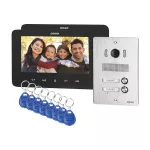 INDI MULTI P, zestaw wideodomofonowy 2-rodzinny 5-żyłowy, kolor, LCD 7