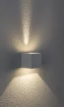 PAULMANN Oprawa elewacyjna CYBO LED 2x3W 2700K 355lm IP65 80x80mm 230V biały / aluminium
