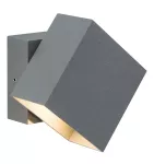 PAULMANN Oprawa elewacyjna CYBO LED 2x3W 2700K 355lm IP65 100x100mm 230V szary / aluminium
