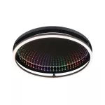 Plafoniera SPACEGLOW ONE LED 3D DIM RGB rainbow 38W 3900lm 3000-6500K pilot 230V czarny matowy / metal
