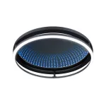 Plafoniera SPACEGLOW ONE LED 3D DIM RGB rainbow 38W 3900lm 3000-6500K pilot 230V czarny matowy / metal