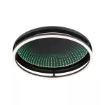 Plafoniera SPACEGLOW ONE LED 3D DIM RGB rainbow 38W 3900lm 3000-6500K pilot 230V czarny matowy / metal