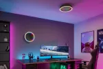 Plafoniera SPACEGLOW ONE LED 3D DIM RGB rainbow 38W 3900lm 3000-6500K pilot 230V czarny matowy / metal