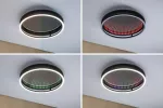 Plafoniera SPACEGLOW ONE LED 3D DIM RGB rainbow 38W 3900lm 3000-6500K pilot 230V czarny matowy / metal