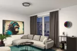 Plafoniera SPACEGLOW ONE LED 3D DIM RGB rainbow 38W 3900lm 3000-6500K pilot 230V czarny matowy / metal
