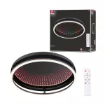 Plafoniera SPACEGLOW ONE LED 3D DIM RGB rainbow 38W 3900lm 3000-6500K pilot 230V czarny matowy / metal