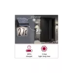 PAULMANN Oprawa elewacyjna NEDA LED solar czujnik ruchu zmierzchu 14lm 3000k IP4414lm czarna