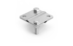 [NI V4A] Złącze krzyżowe 2-śrubowe 57x57mm; M8x30