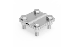 [NI V4A] Złącze uniwersalne drut / bednarka 57x57mm; fi8mm