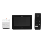 JEDNORODZINNY DWUŻYŁOWY ZESTAW WIDEO DOMOFONOWY Z CZYTNIKIEM RFID I SZYFRATOREM / CZARNY - SERIA 200 TYP: VP-209ICSPB-B