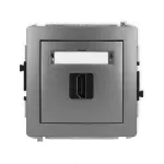 DECO Mechanizm gniazda pojedynczego HDMI 2.1, 8K grafitowy