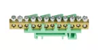 LISTWA ZACISKOWA 6X10 mm2,6X16 mm2-Zielona