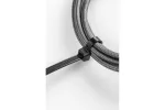 Nylonowe opaski zaciskowe 4,8 x 300 mm, 100 szt., czarne, odporne na promieniowanie UV