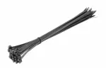 Nylonowe opaski zaciskowe 4,8 x 300 mm, 25 szt., czarne, odporne na promieniowanie UV