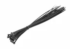 Nylonowe opaski zaciskowe 4,8 x 370 mm, 25 szt., czarne, odporne na promieniowanie UV
