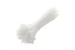 Nylonowe opaski zaciskowe 2,5 x 140 mm, 100 szt., białe, odporne na promieniowanie UV