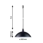 PAULMANN Lampa wisząca MAPALO Plug & Shine 2W 3000K IP44 24V antracyt