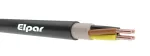 YKY 0,6/1kV 4x1,5 RE mm2 ŻYŁA NIEBIESKA, ZIELONA, ŻÓŁTA, CZERWONA; Kabel