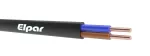 CYYp-n-B 300/500V 2x1,5 mm2 CZARNY; Przewód