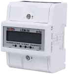 LICZNIK ENERGII ELEKTRYCZNEJ 3-FAZOWY LCD 100 A, 4-MOD TYP: LEM-50