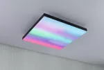 PAULMANN Plafoniera VELORA LED RGBW DIM Rainbow 19W 16900lm + pilot 450x450mm 3000-6500K 230V czarny / metal