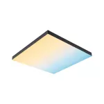 PAULMANN Plafoniera VELORA LED RGBW DIM Rainbow 19W 16900lm + pilot 450x450mm 3000-6500K 230V czarny / metal