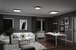PAULMANN Plafoniera VELORA LED RGBW DIM Rainbow 19W 16900lm + pilot 450x450mm 3000-6500K 230V czarny / metal